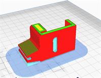 Orientation allows rod jaws to flex and allow rods to snap into place