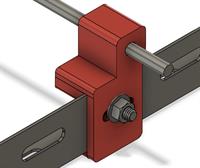 Required rods to be pushed into the holes in the bracket